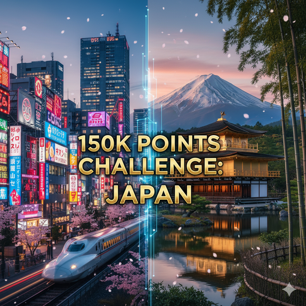 Iconic Japan montage with Tokyo skyline, Kyoto temple, Mount Fuji, and Shinkansen train.