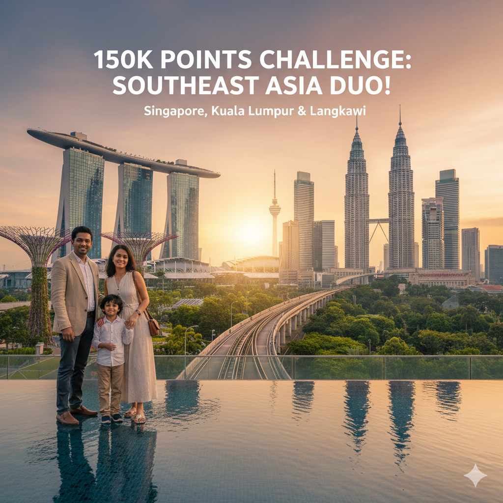 150k Points Challenge Singapore Kuala Lumpur Langkawi Family Trip