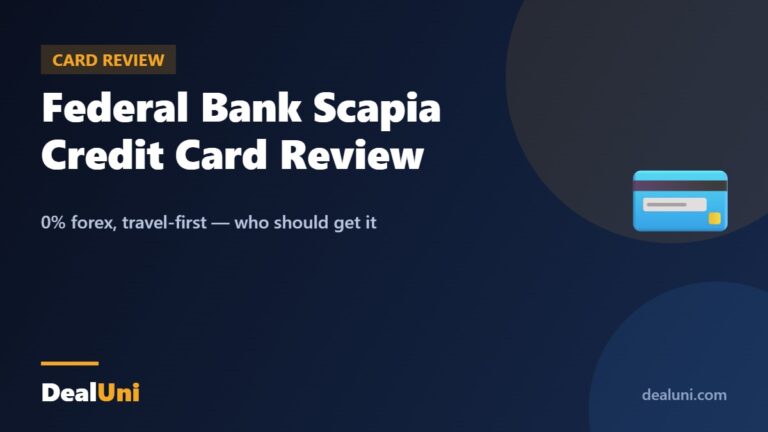 Federal Bank Scapia Credit Card Review — DealUni