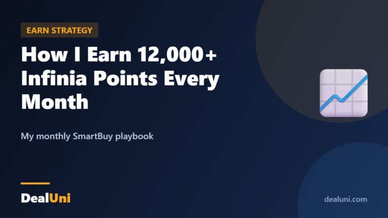 How I Earn 12,000+ Infinia Points Every Month — DealUni