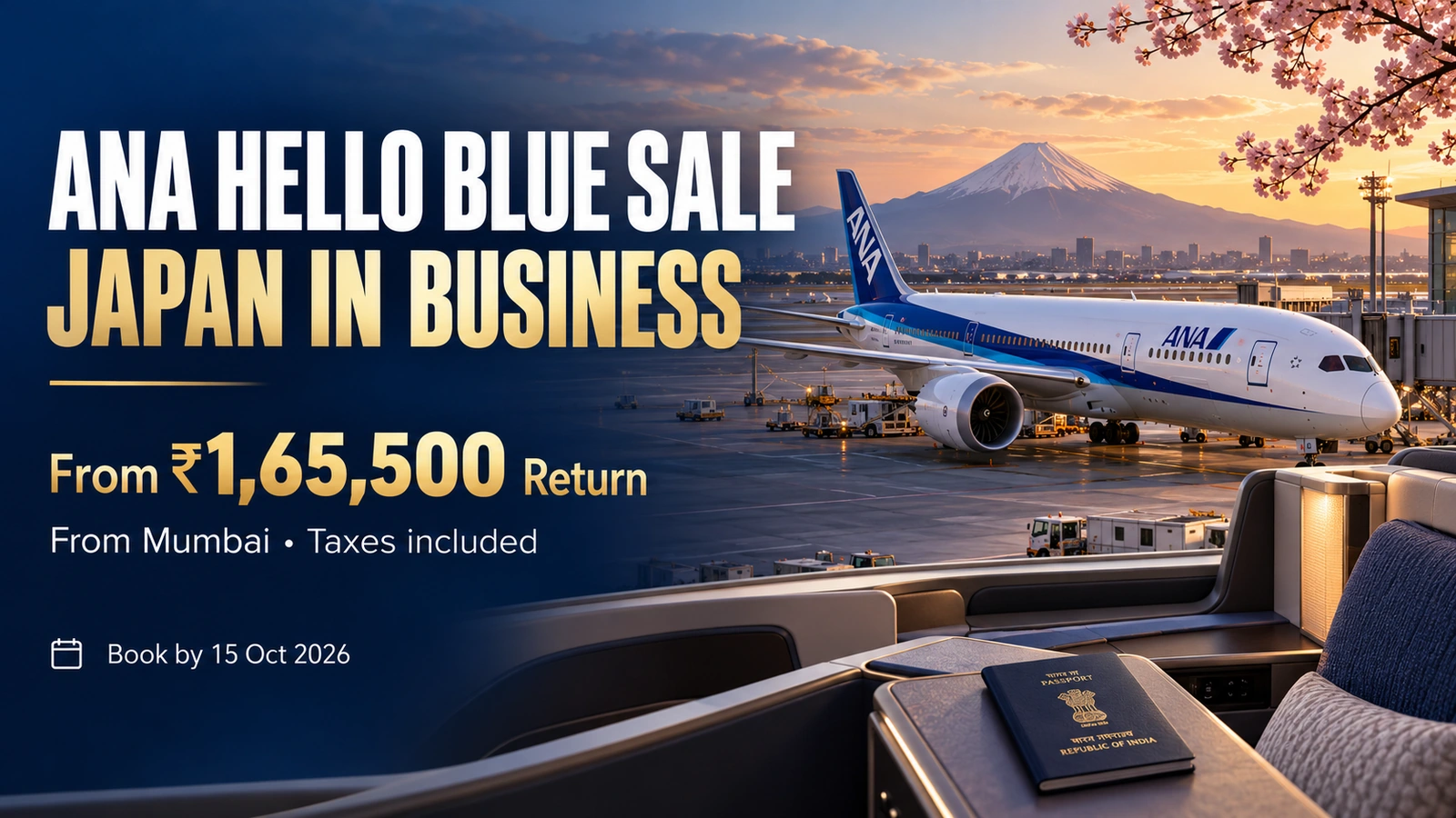 ANA Hello Blue Sale: Japan in business from 1,65,500 rupees return from Mumbai