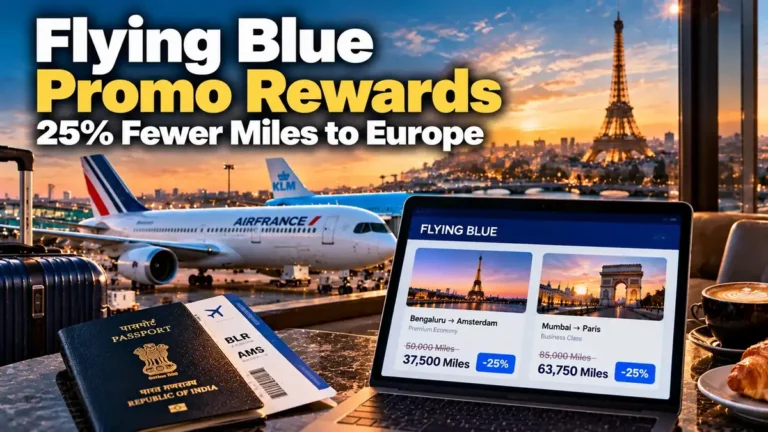 Flying Blue Promo Rewards: 25% fewer miles to Europe, featuring Bengaluru to Amsterdam premium economy for 37,500 miles