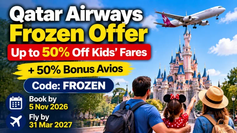 Qatar Airways FROZEN family offer: up to 50% off kids fares to Europe