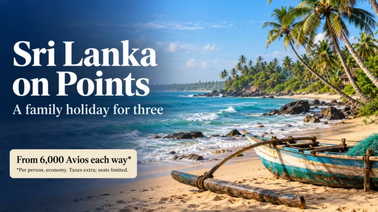 Sri Lanka family holiday on points, from 6,000 Avios each way