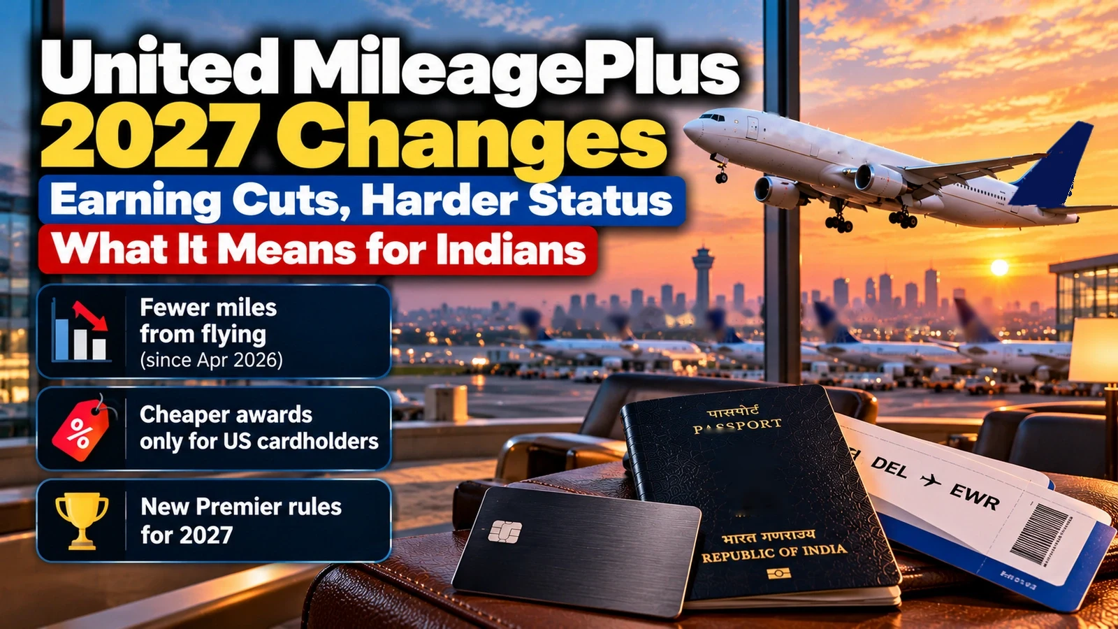 United MileagePlus 2027 changes: earning cuts and harder Premier status for Indians